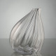 Vase penché Optic transparent de la marque Amadeus
