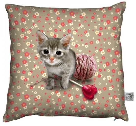 coussin deco chat