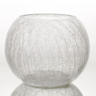 Vase boule craquelé transparent de la marque Amadeus