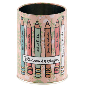 Pot à crayons Joli coup de crayon de Valérie Nylin pour Derrière la porte DLP