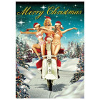 Carte joyeux Noël Scooter de La Chaise Longue