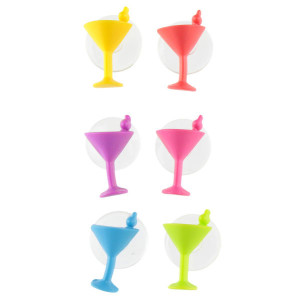 6 marque-verres Cocktail La chaise longue