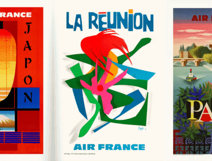 affiches vintage de la compagnie Air France