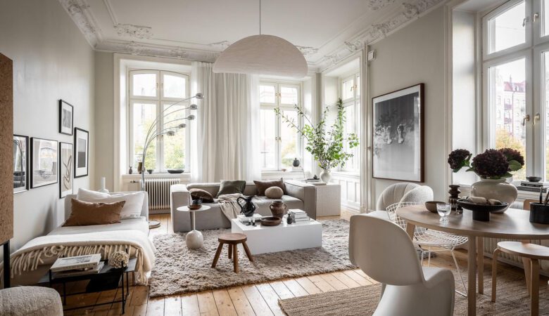 salon lumineux au style scandinave